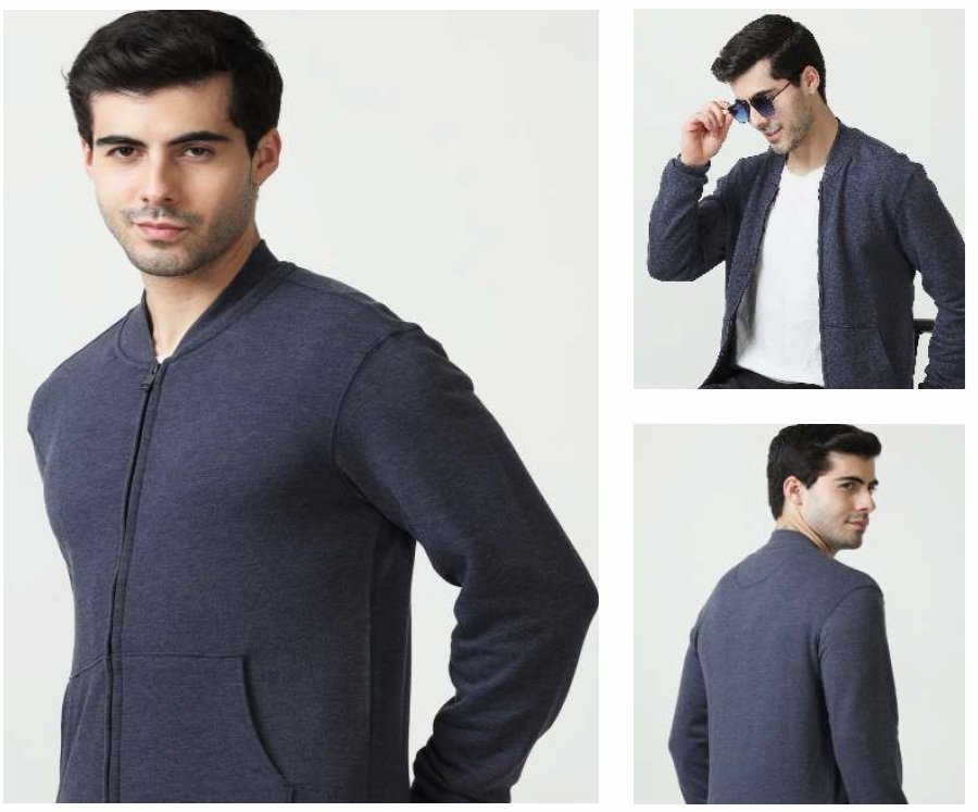 M & S Sweat Shirt Denim BLue