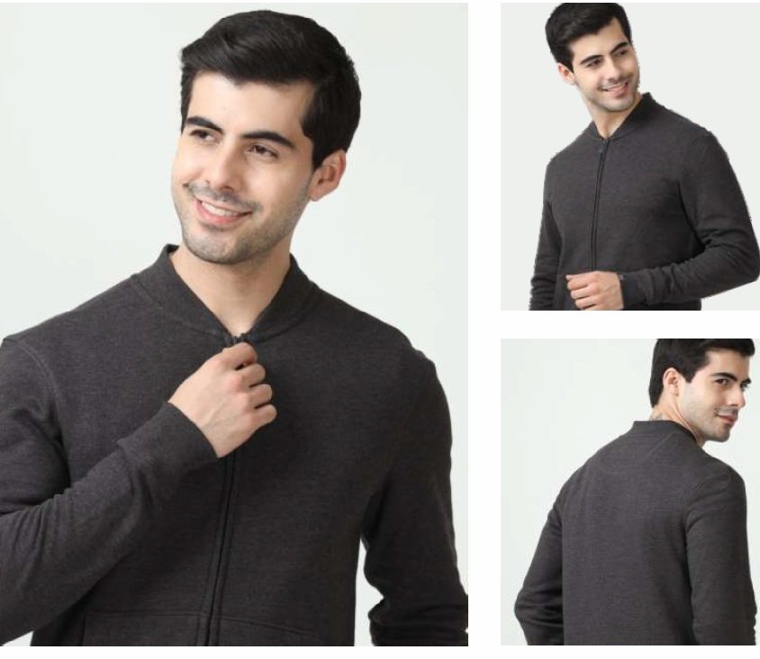 M&S Sweat Shirts Charcoal Grey