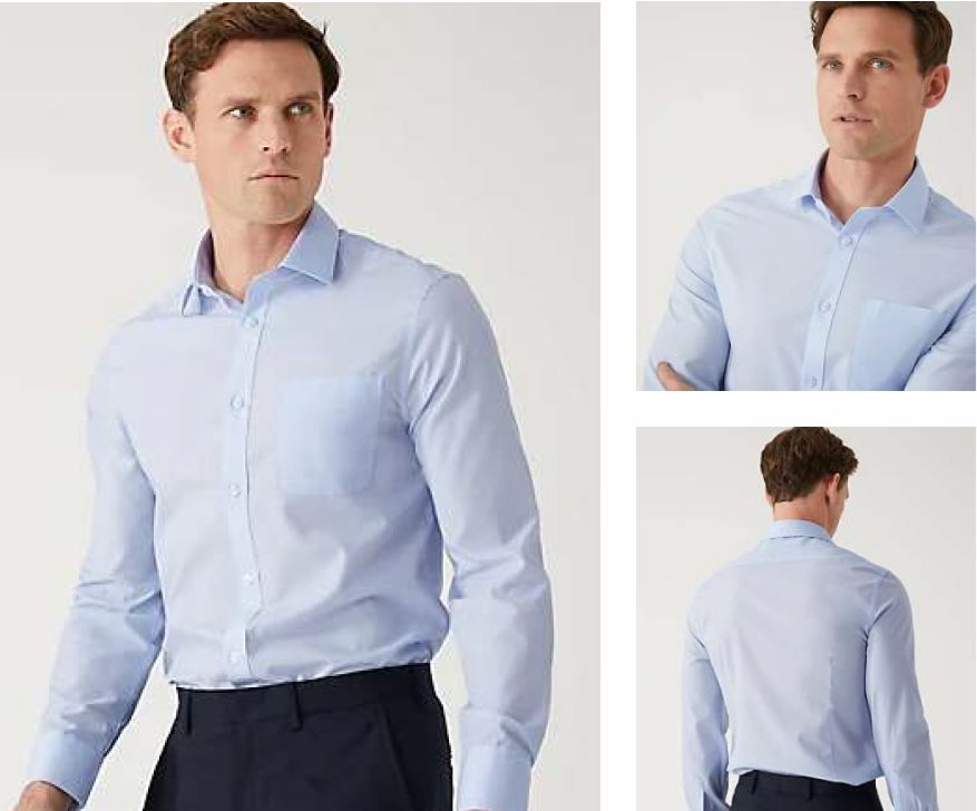 M&S Formal shirts SKY BLUE