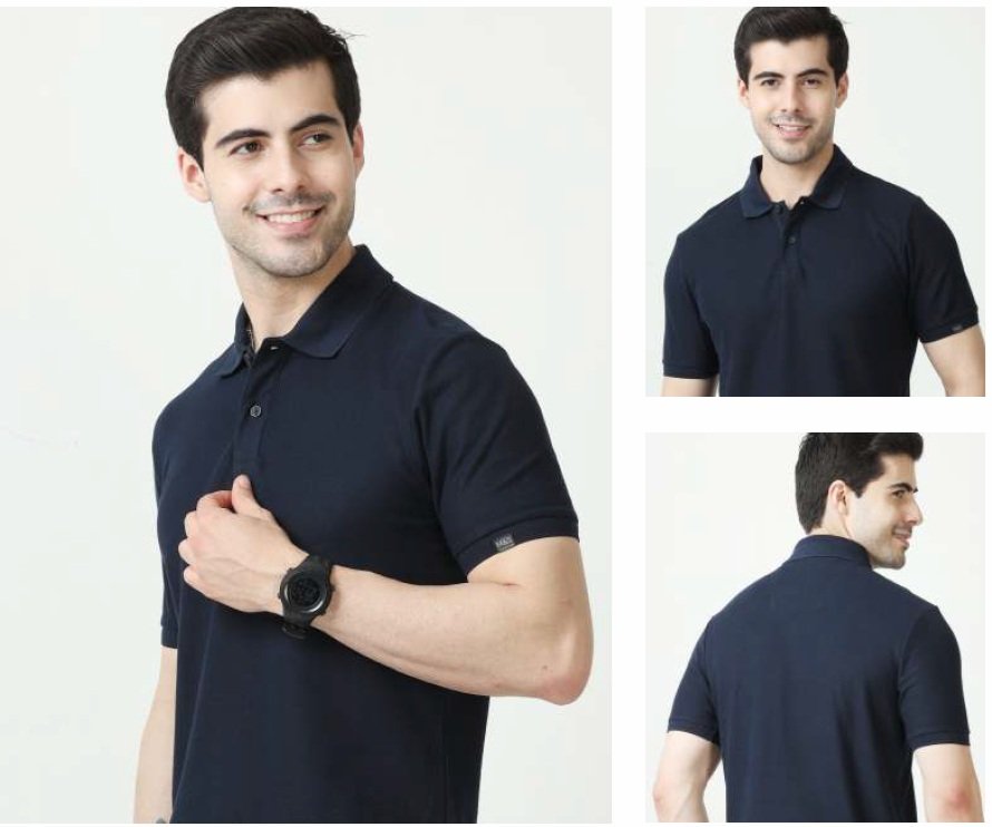 M&S Polo T-shirts N BLUE